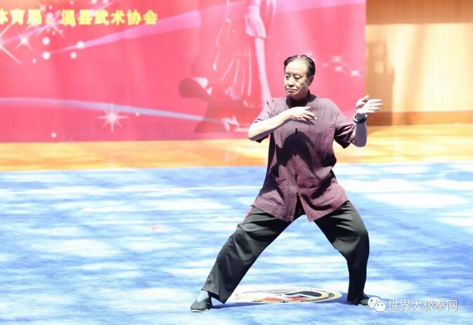 太极名家朱天才先生演示