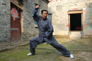 王西安练拳