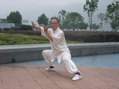 方艇练拳