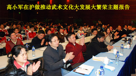 推动武术文化大发展大繁荣主题报告现场