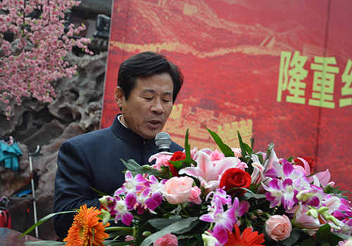 北京武协副主席、北京陈式太极拳研究会会长王洪恩讲话