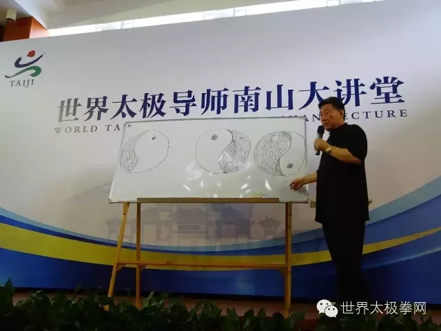 陈小旺在世界太极导师大讲堂讲课