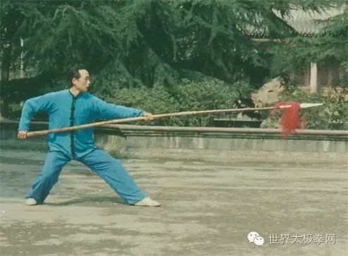 (太极名家陈龙骧太极枪势)