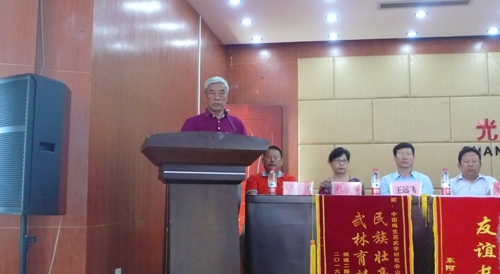 鸣生亮武学研究会会长张全亮先生讲话
