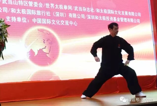 太极名家李随成在论坛上进行表演
