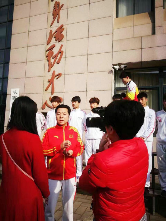 中国武术协会常委、国家武术队总领队、陕西省武术协会常务副主席 田苏辉接受采访