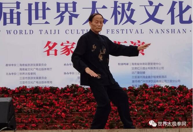 李德润先生在世界太极文化节上进行名家演示