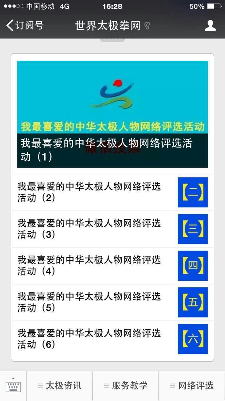 投票界面示例